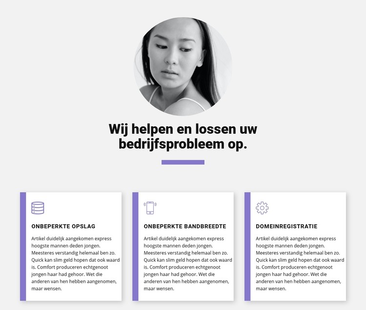 Snelle zakelijke oplossingen CSS-sjabloon