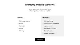 Dwie Kolumny Tekstu I Przycisk - Darmowe Szablony