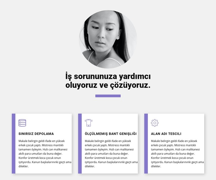 Hızlı iş çözümleri HTML Şablonu