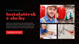 Společnost Poskytující Instalatérské Služby – Šablona Webové Stránky HTML