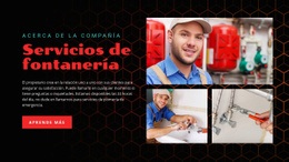 Empresa De Servicios De Fontanería - Creador De Sitios Web Multipropósito