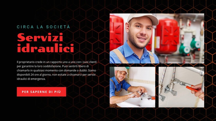 Azienda di servizi idraulici Progettazione di siti web