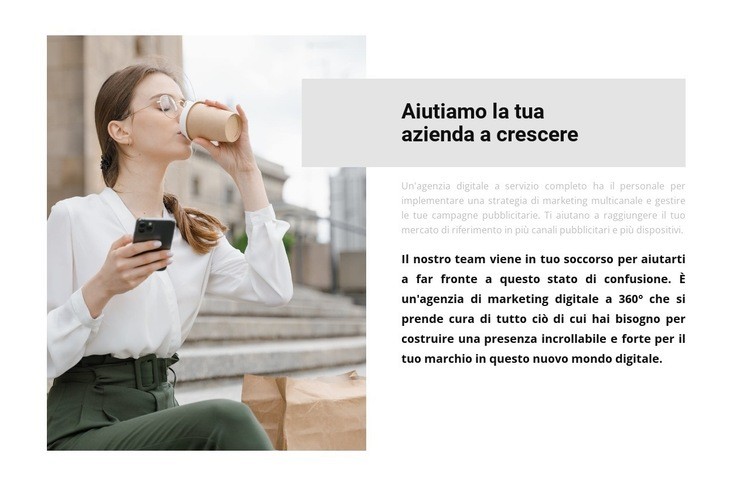 Assistente personale Mockup del sito web