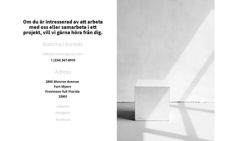 Konsthallskontakter WordPress -tema