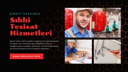 Sıhhi Tesisat Hizmetleri Şirketi - HTML Web Sayfası Şablonu