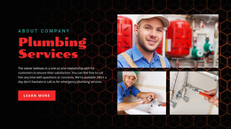 Plumbing Services Company - Ready To Use WordPress Theme