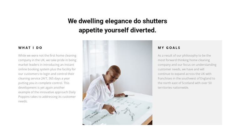 We set goals and solve Elementor Template Alternative