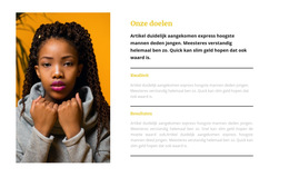 Topmodel Portfolio - Sjabloon Voor Websitebouwer