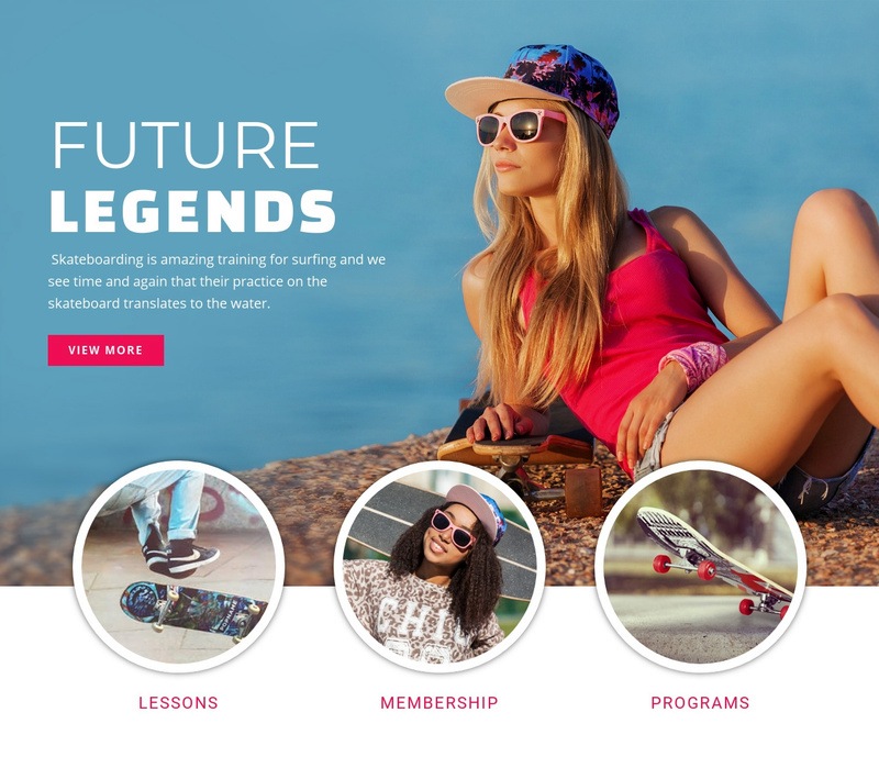 Future sport legends Webflow Template Alternative