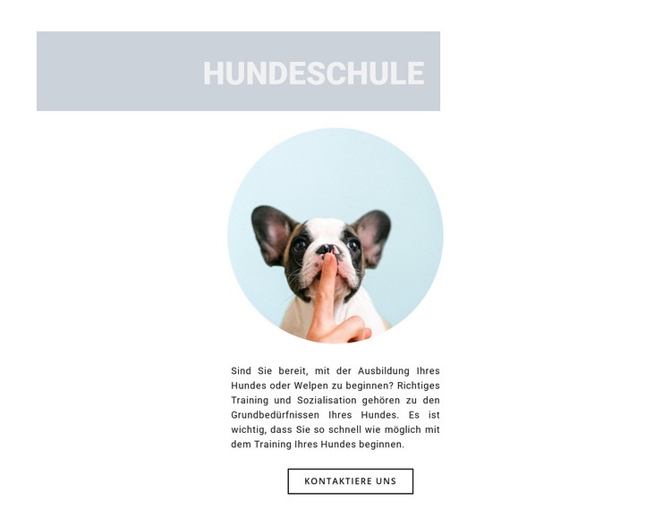 Gehorsamer Hund HTML Website Builder