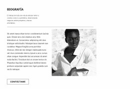 Biografía De Top Model - Maqueta De Sitio Web Psd