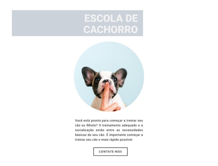 Cachorro obediente Construtor de sites HTML