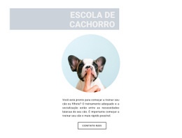 Página De Destino Mais Criativa Para Cachorro Obediente
