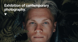 Exhibition Of Exclusive Photographs - Wireframes Mockup
