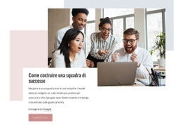 Come Costruire Una Squadra Di Successo - Modello HTML5 Personalizzato