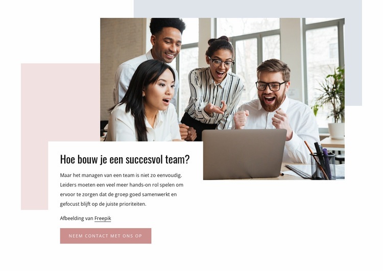 Hoe bouw je een succesvol team? Bestemmingspagina