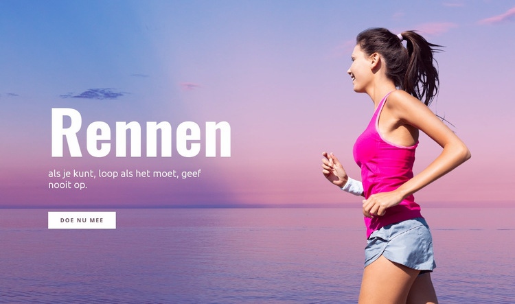 Hardlopen in het daglicht Html Website Builder