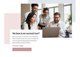 Hoe Bouw Je Een Succesvol Team? - Aangepaste HTML5-Sjabloon