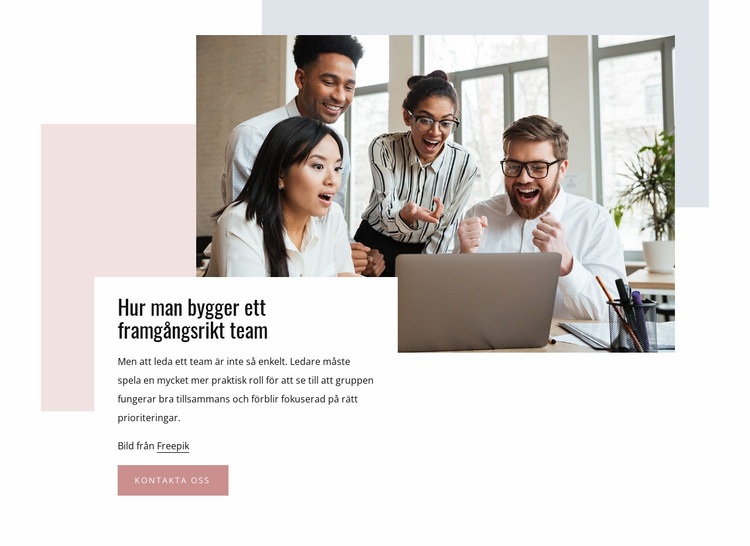 Hur man bygger ett framgångsrikt team Hemsidedesign