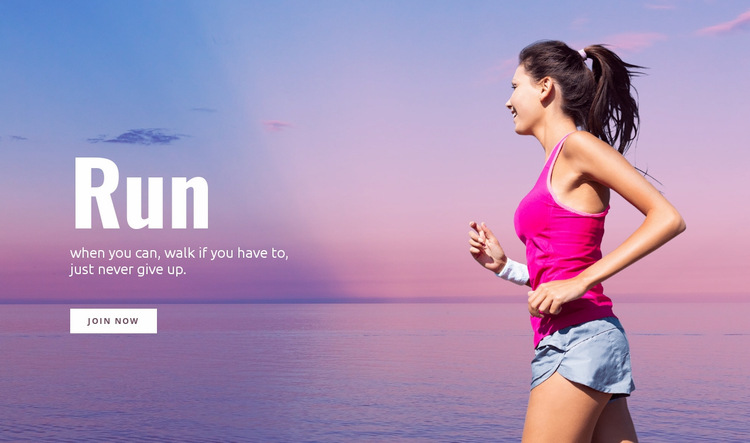 Running in the light of day Website Builder Templates