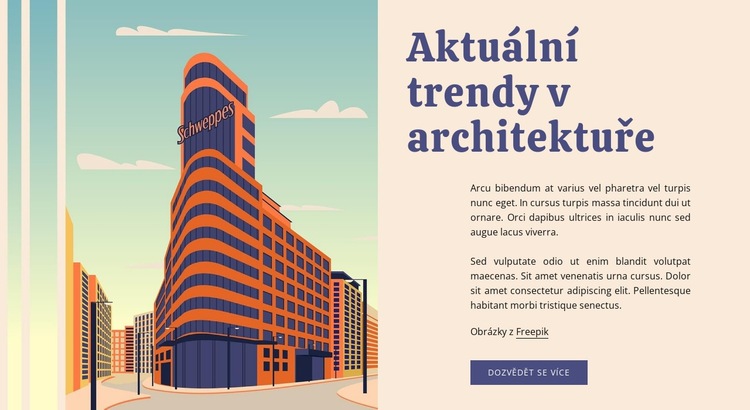 Současné trendy v architektuře Šablona CSS