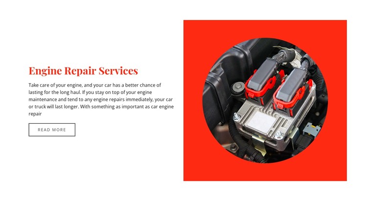 Engine repair services CSS Template