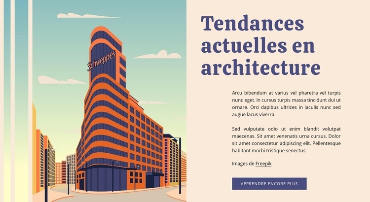 Tendances actuelles de l'architecture Créateur de site Web HTML