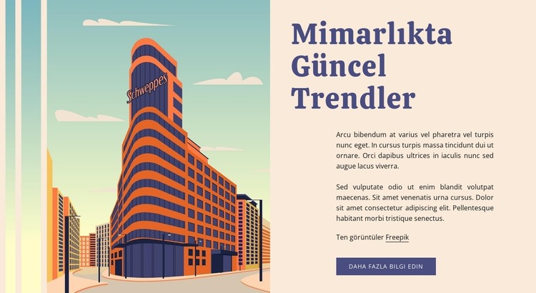 Mimaride güncel eğilimler HTML Şablonu