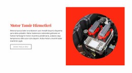 Motor Onarım Hizmetleri - Tek Sayfalık Şablonu Ücretsiz Indirin