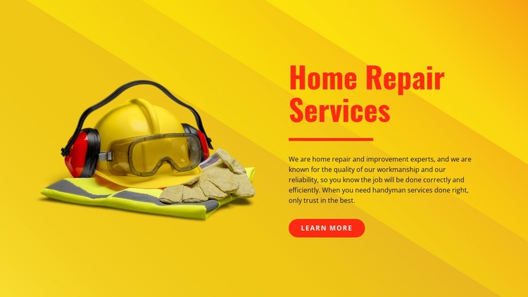 Handyperson and painting services CSS Template