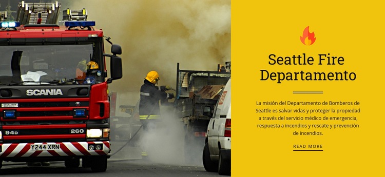 Cuerpo de Bomberos Plantilla HTML5