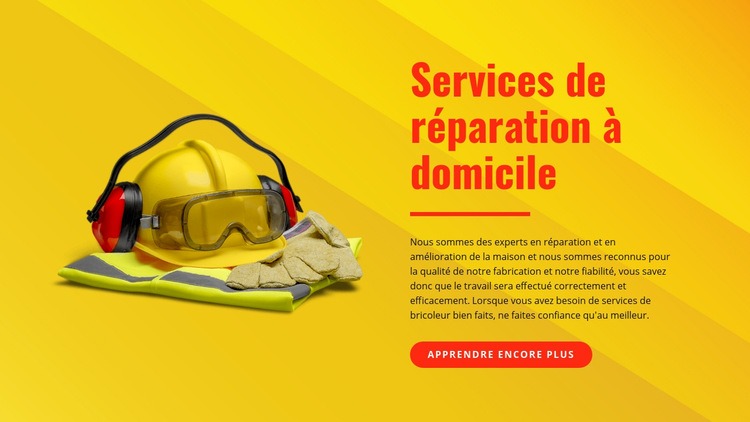 Services de bricoleur et de peinture Modèles de constructeur de sites Web