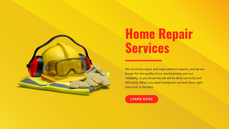 Handyperson and painting services Html Website Builder
