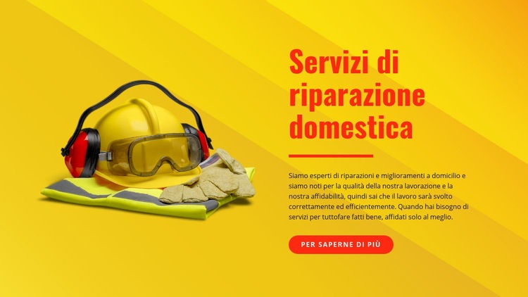 Handyperson e servizi di pittura Costruttore di siti web HTML