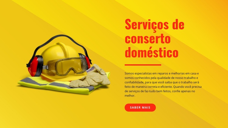 Handyperson e serviços de pintura Modelos de construtor de sites