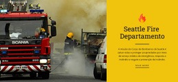 Corpo De Bombeiros - Maquete De Site Profissional