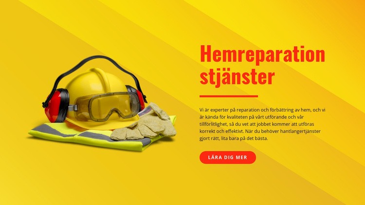 Handpersonell och målningstjänster HTML-mall