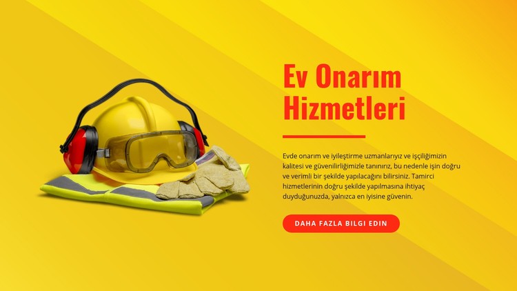 Tamirci ve boyama hizmetleri CSS Şablonu