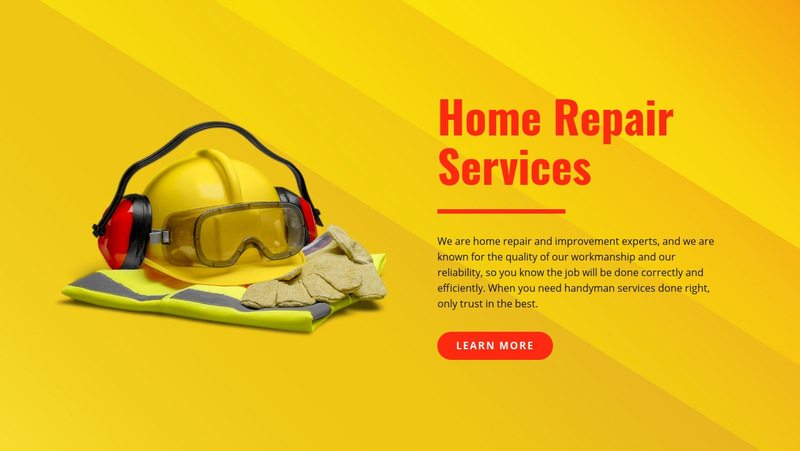 Handyperson and painting services Wix Template Alternative