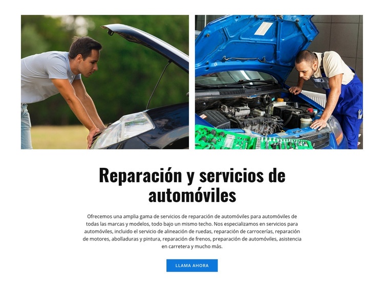 Parada de servicio Creador de sitios web HTML