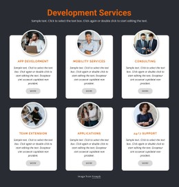 Mobile development - CSS Template by Nicepage