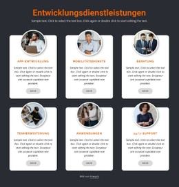 Mobile Entwicklung Vorlage Für Responsives HTML-CSS