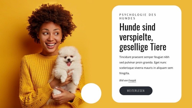 Hunde sind verspielt Eine Seitenvorlage