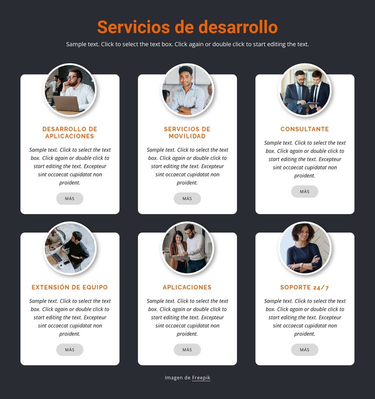 Desarrollo móvil Plantilla CSS