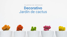 Impresionante Plantilla Joomla Para Jardín De Cactus Decorativo