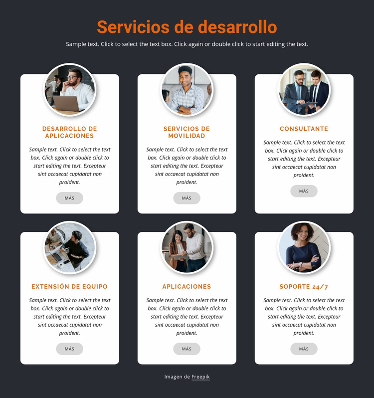 Desarrollo móvil Plantilla Joomla