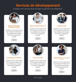 Développement Mobile - Modèle Professionnel Personnalisable D'Une Page