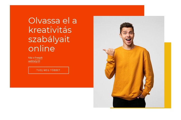 A kreativitás szabályai az interneten CSS sablon