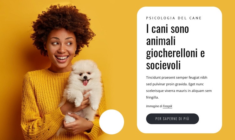 I cani sono giocherelloni Modelli di Website Builder