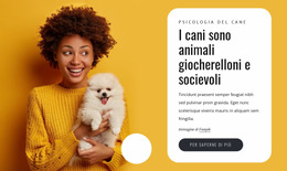 I Cani Sono Giocherelloni - Modello Di Sito Web Joomla